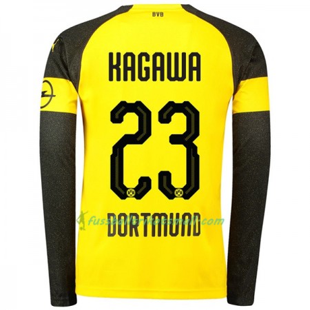 Günstige Fußballtrikots Borussia Dortmund Kagawa 23 2018-2019 Langarm Heimtrikot kaufen